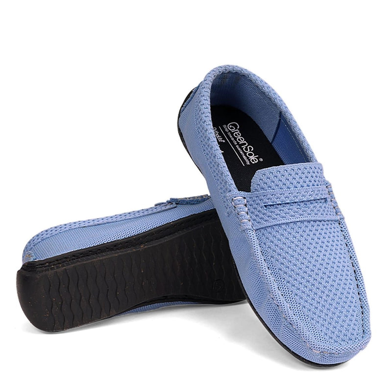 Sky Blue Moc Mens Shoes Loafers | Verified Sustainable Mens Casual Shoes on Brown Living™