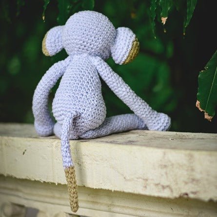 Smiley Monkey Handcrafted Crochet Soft Toy | Verified Sustainable Soft Toy on Brown Living™