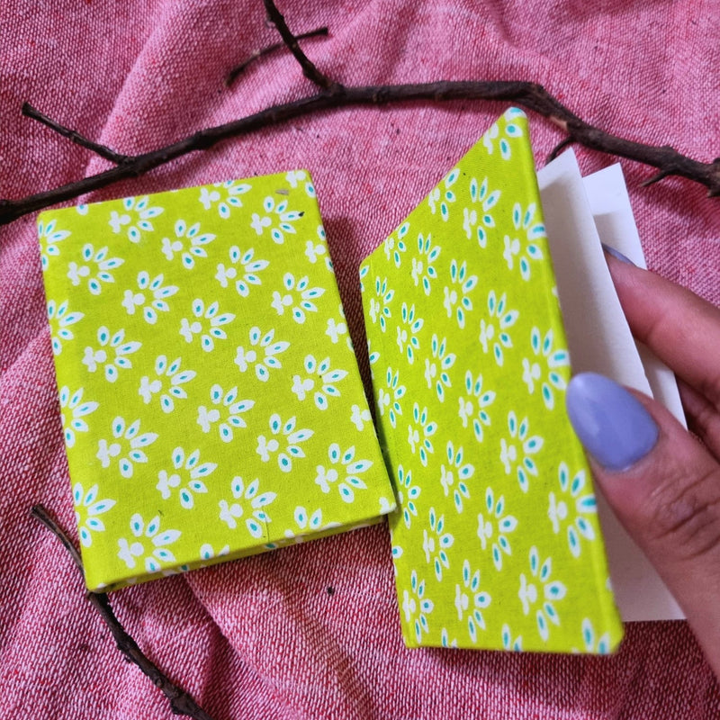 Soft Paradise- Upcycled Fabric-Pocket Diary | Verified Sustainable Notebooks & Notepads on Brown Living™