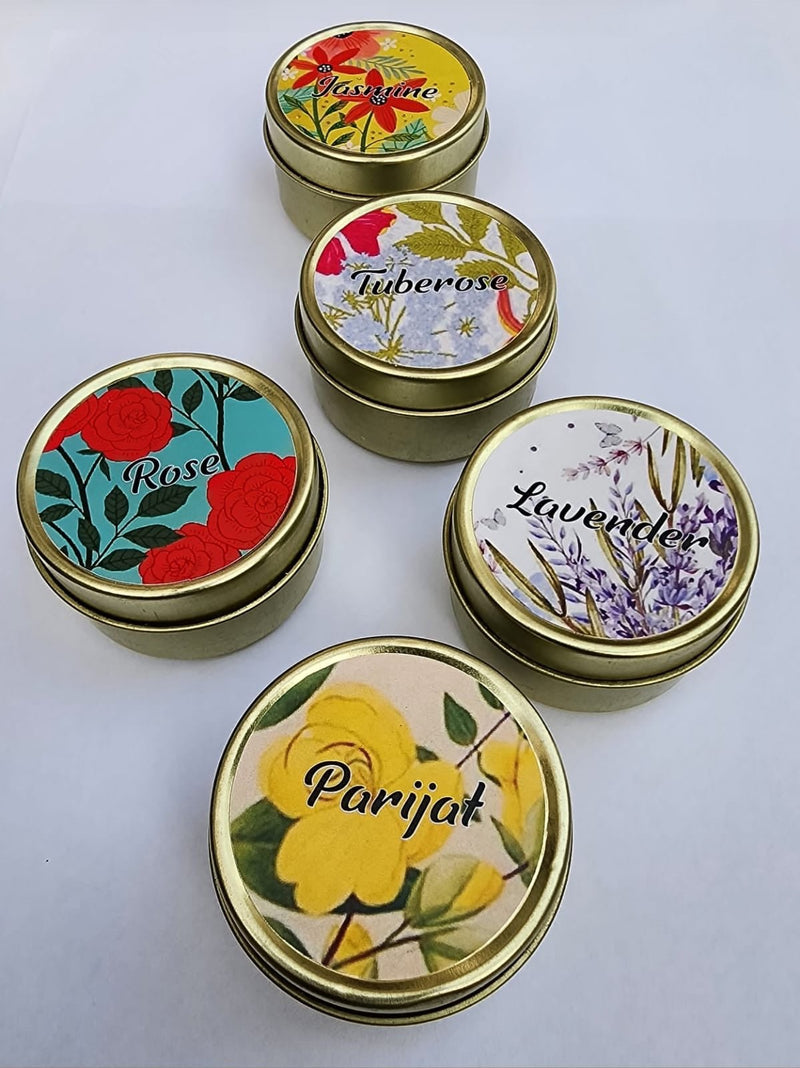 Spring Blossoms- 5 Soy Wax Tin Candles | Verified Sustainable Candles & Fragrances on Brown Living™