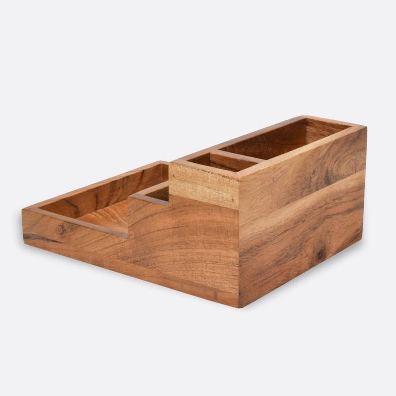 Staircase Organizer in Acacia Wood | Verified Sustainable Kitchen Organisers on Brown Living™