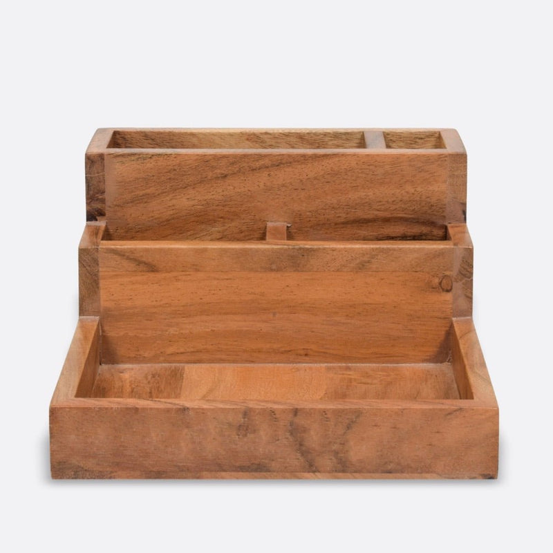 Staircase Organizer in Acacia Wood | Verified Sustainable Kitchen Organisers on Brown Living™