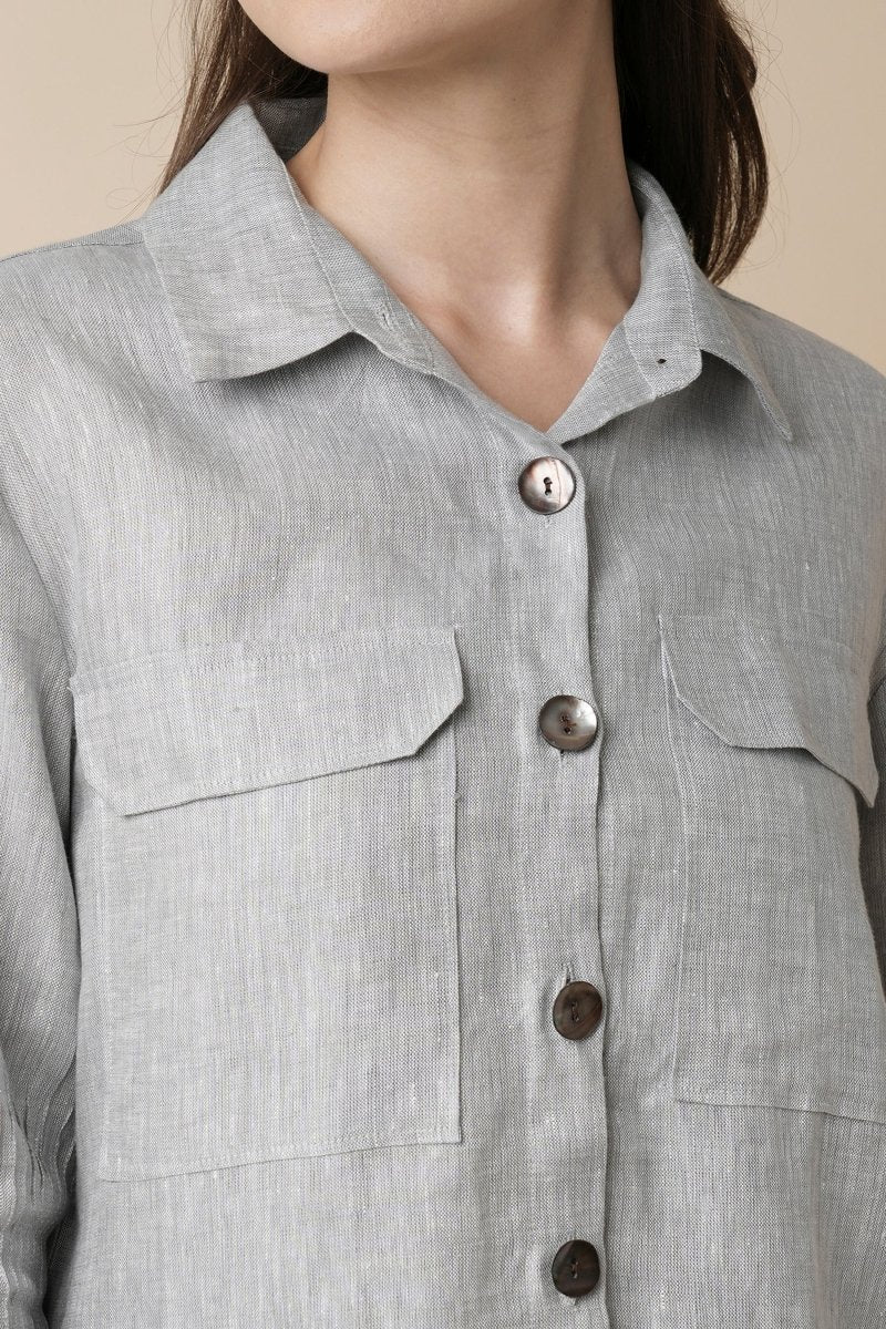 Sublime Shirt - Grey - 100% Hemp | Verified Sustainable Womens Shirt on Brown Living™