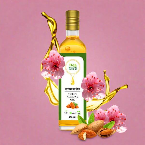 Sweet Almond oil | Wood Pressed | Baby Massage Oil | 100ml | Badaam Tel | Verified Sustainable Cooking Oils on Brown Living™