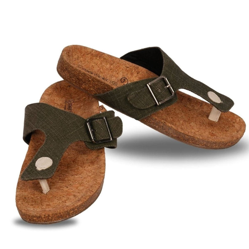 Terra Tread Men's Vegan Thong Sandals | Verified Sustainable Mens Slipons on Brown Living™