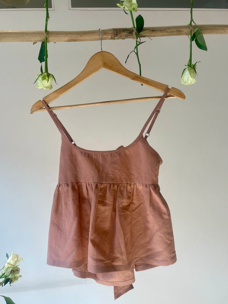 The Back Bow Hemp Cotton Top | Verified Sustainable Womens Top on Brown Living™