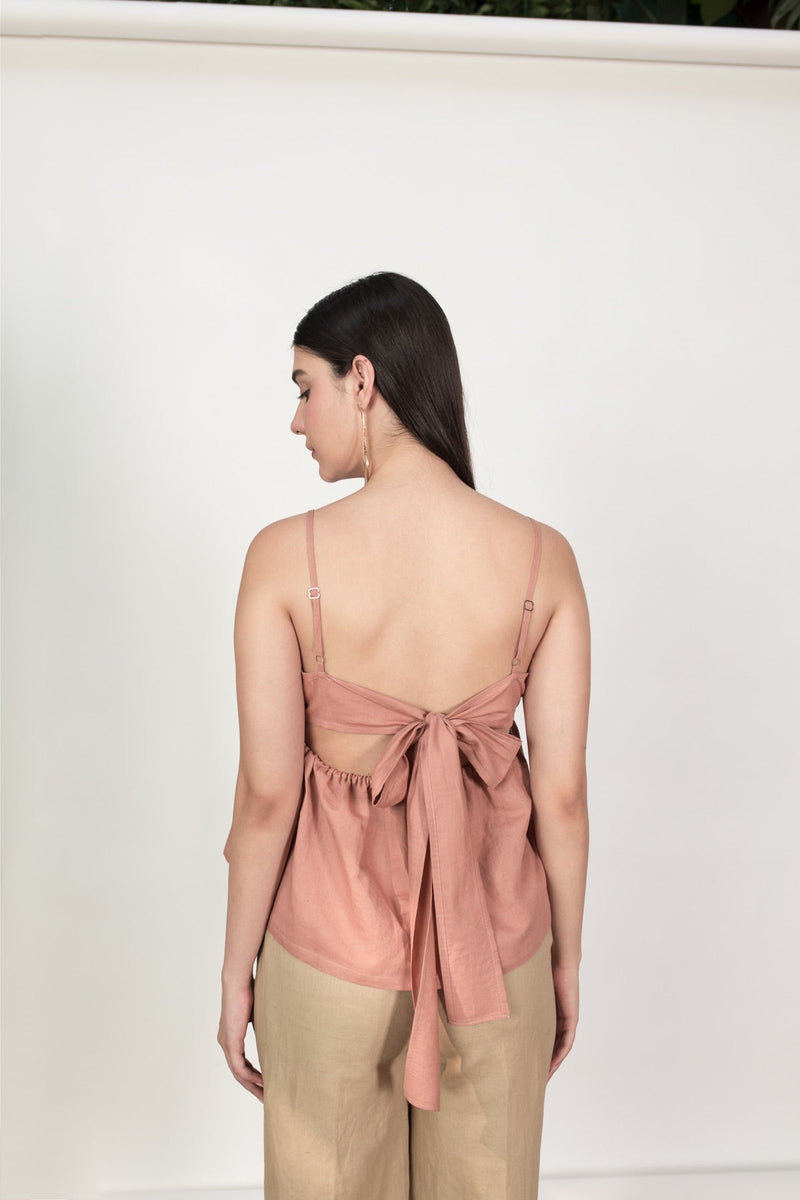 The Back Bow Hemp Cotton Top | Verified Sustainable Womens Top on Brown Living™