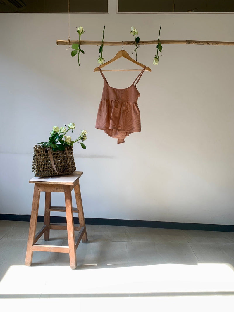 The Back Bow Hemp Cotton Top | Verified Sustainable Womens Top on Brown Living™