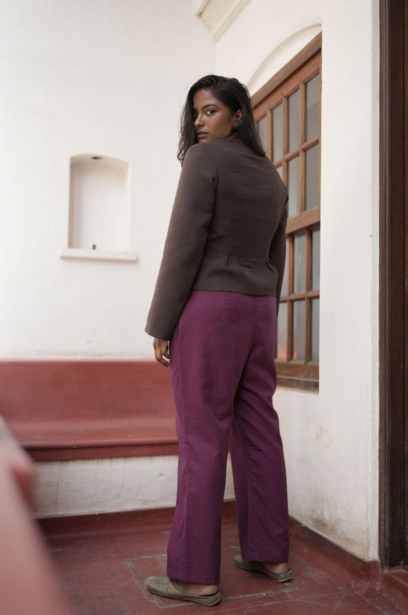 The Empress Jacket Brown- Java Brown | Verified Sustainable Womens Jacket on Brown Living™