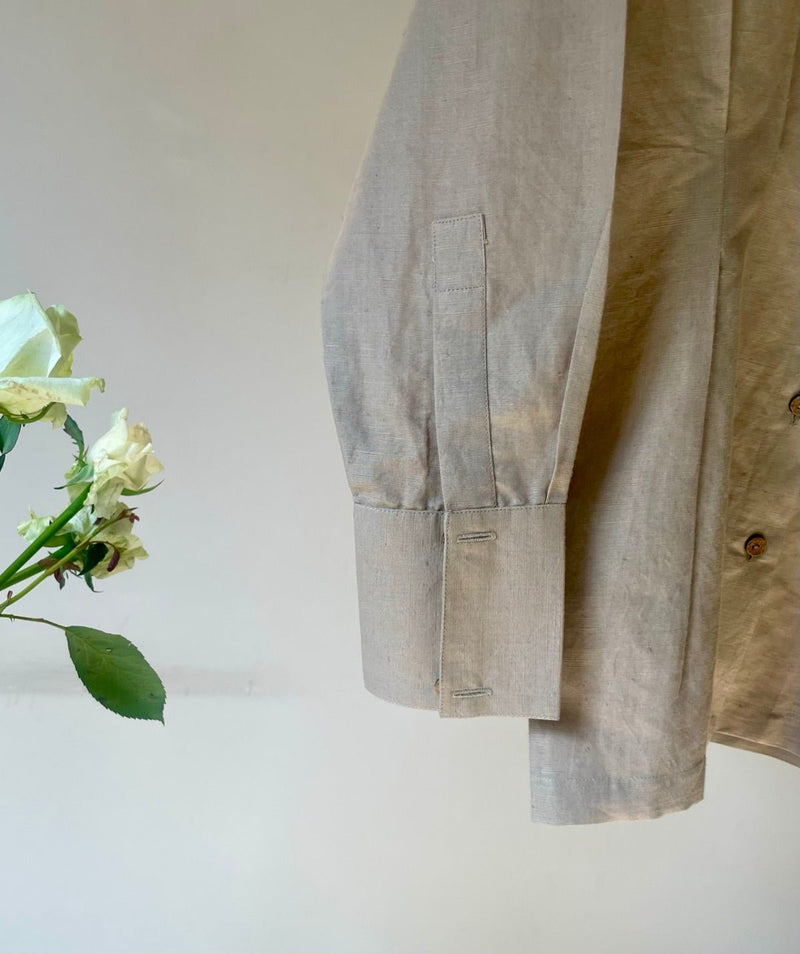 The Waisted Hemp Cotton Shirt | Verified Sustainable Womens Jacket on Brown Living™