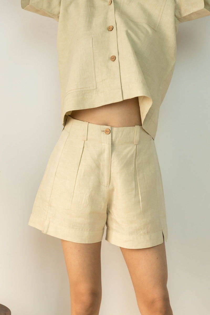 Tomboy Hemp Cotton Shorts | Verified Sustainable Womens Shorts on Brown Living™