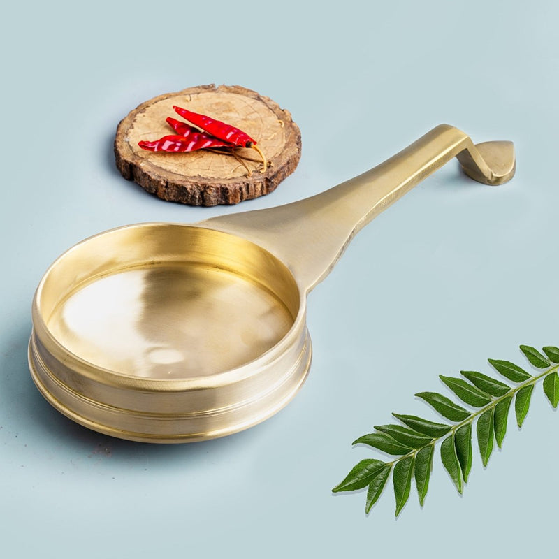 Traditional Bronze/ Kansa Handmade Val Uruli - Small | Verified Sustainable Cookware on Brown Living™