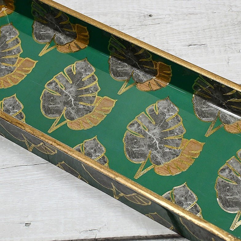 Tropical Leaves Pen Tray | Verified Sustainable Trays & Platters on Brown Living™