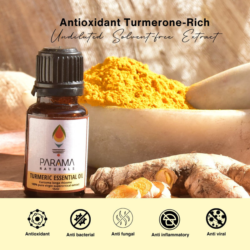 Turmeric Essential Oil | Supercritical CO2 extract - 15ml | Verified Sustainable Body Oil on Brown Living™