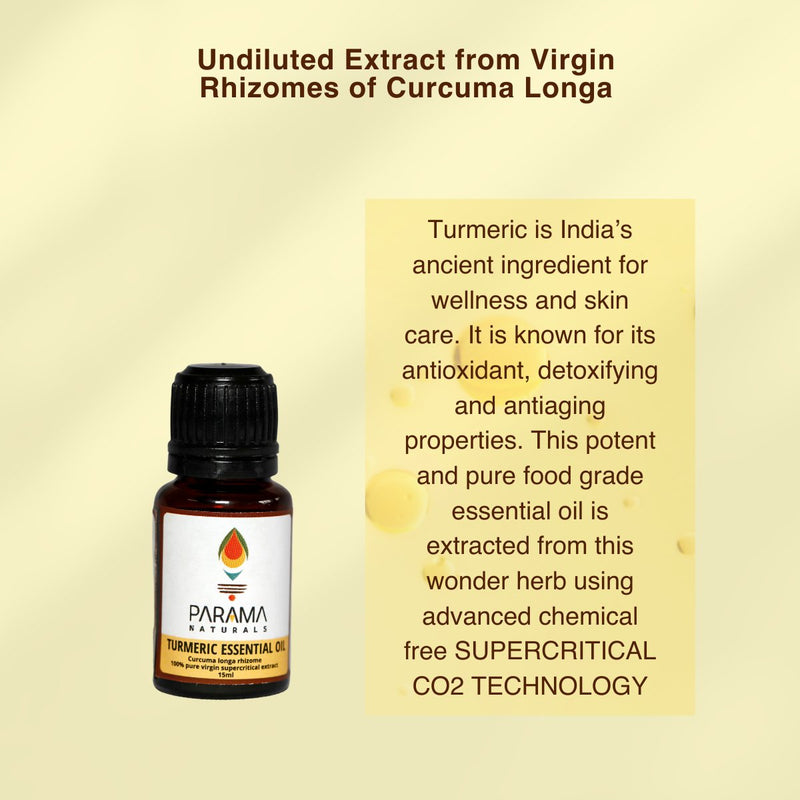 Turmeric Essential Oil | Supercritical CO2 extract - 15ml | Verified Sustainable Body Oil on Brown Living™