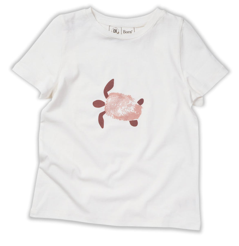 Turtle - Kids Unisex Organic Cotton T - shirt | White | Verified Sustainable Kids T - Shirts on Brown Living™