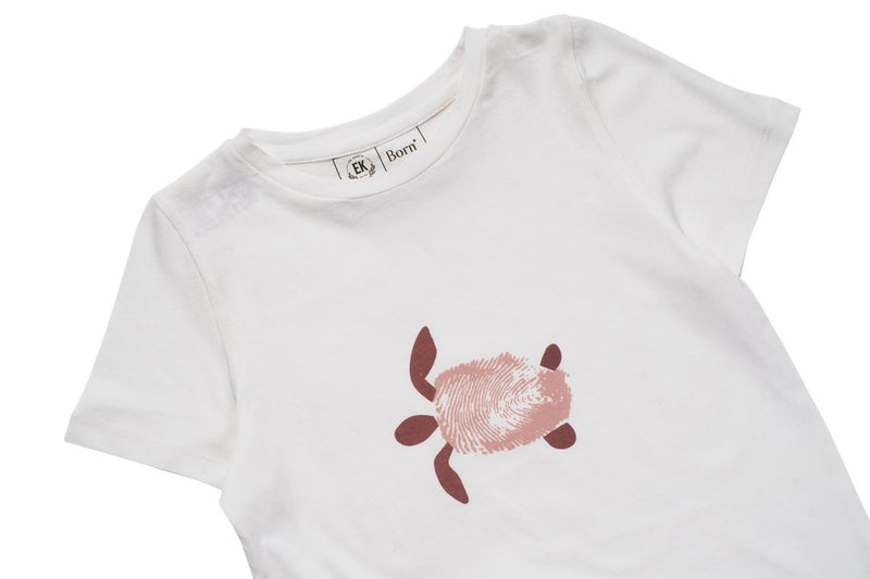 Turtle - Kids Unisex Organic Cotton T - shirt | White | Verified Sustainable Kids T - Shirts on Brown Living™