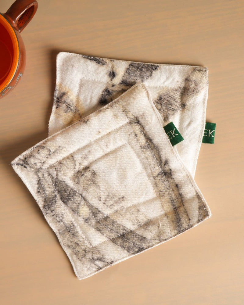 Upcycled Hemp Coasters (Set of 2) | Verified Sustainable Coasters on Brown Living™