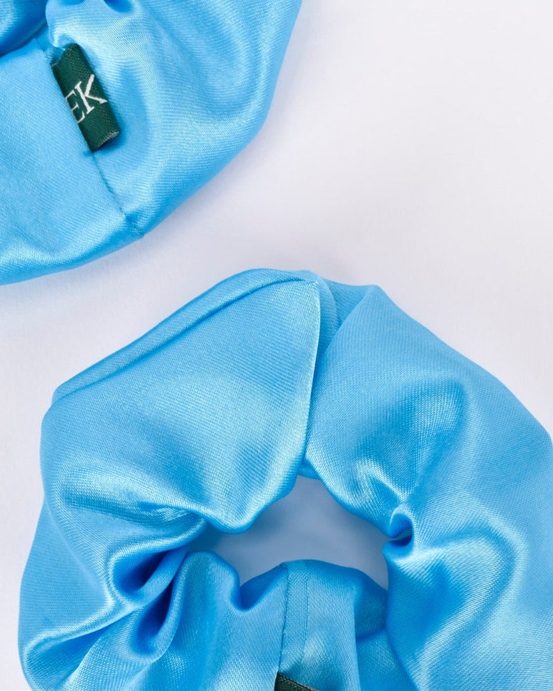 Upcycled Satin Scrunchies (Set of 2) | Verified Sustainable Womens Accessories on Brown Living™