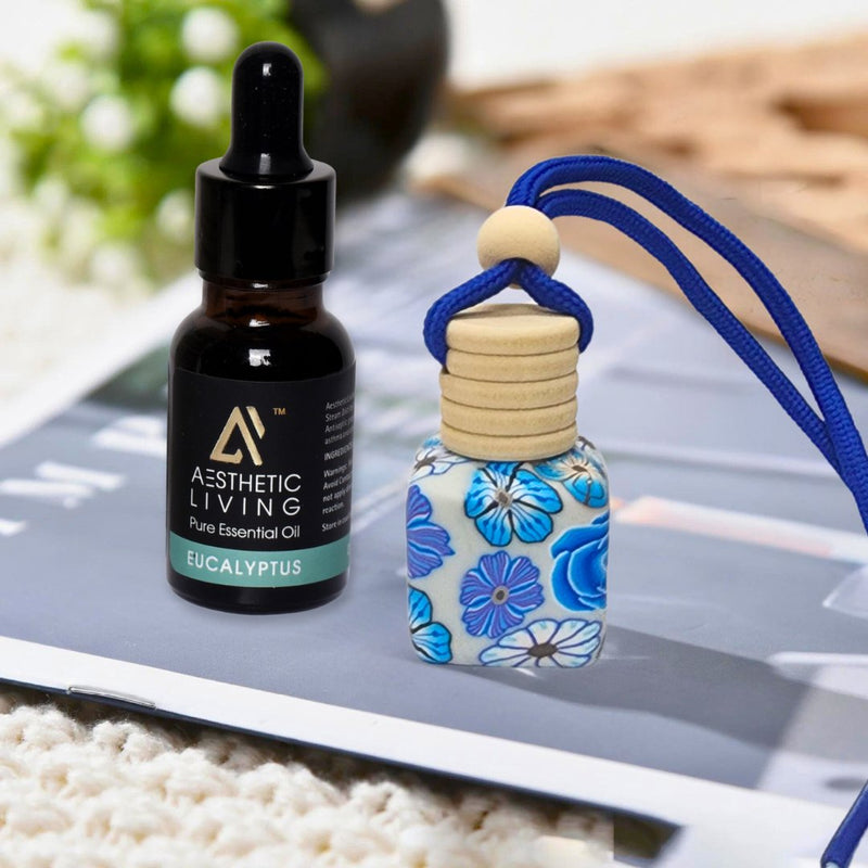 Urn Shape Car Aromatizer/ Diffuser Bottle with Essential Oil | Verified Sustainable Essential Oils on Brown Living™