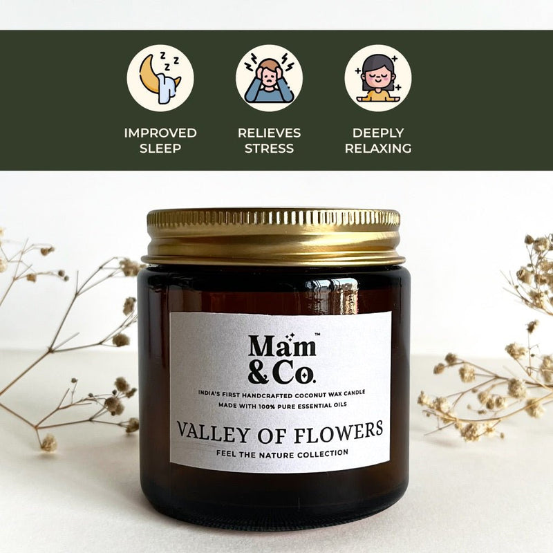 Valley of Flowers - 100% Coconut Wax Botanical Candle | Verified Sustainable Candles & Fragrances on Brown Living™