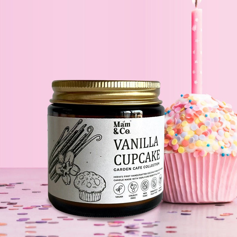 Vanilla Cupcake - 100% Coconut Wax Botanical Candle | Verified Sustainable Candles & Fragrances on Brown Living™