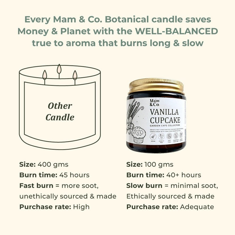 Vanilla Cupcake - 100% Coconut Wax Botanical Candle | Verified Sustainable Candles & Fragrances on Brown Living™