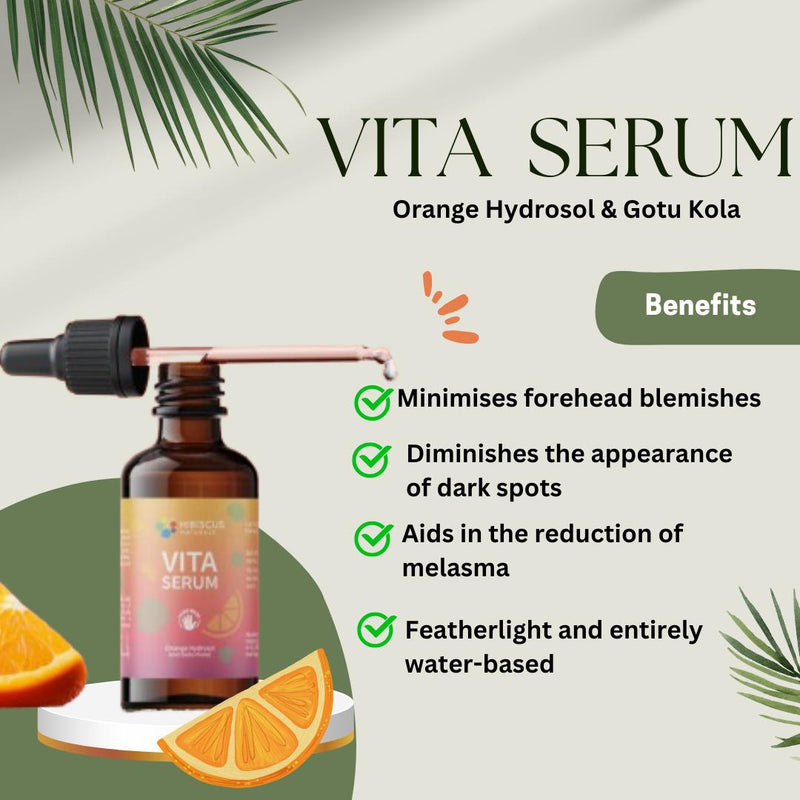 Vita Serum for Natural Skin Nourishment Radiance, and Rejuvenation | Verified Sustainable Face Serum on Brown Living™