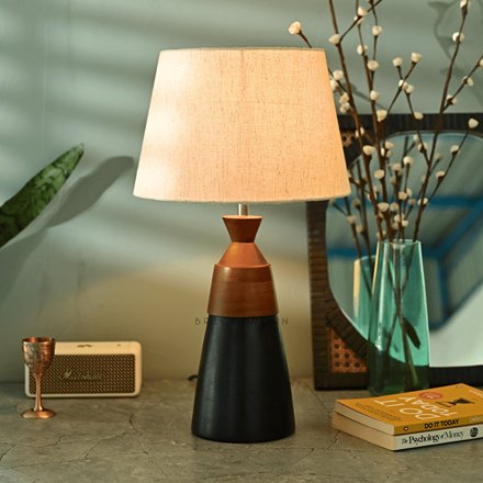 Walnight Night Lamp | Handcrafted Mango Wood Table Lamp | Verified Sustainable Lamps & Lighting on Brown Living™