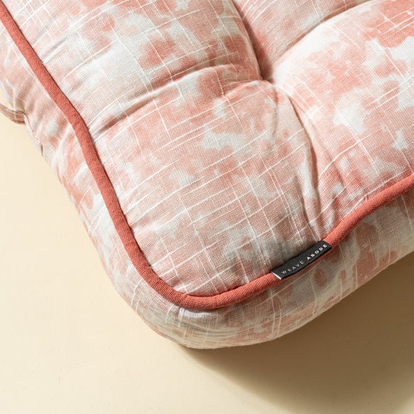 Water Color Pink Floor Cushion 50 X 50 Cm | Verified Sustainable Covers & Inserts on Brown Living™