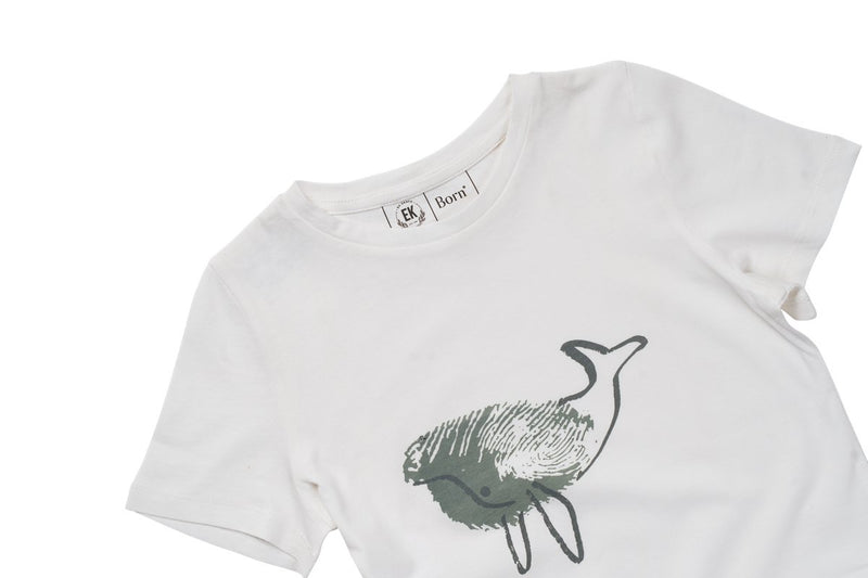 Whale - Kids Unisex Organic Cotton T - shirt | White | Verified Sustainable Kids T - Shirts on Brown Living™