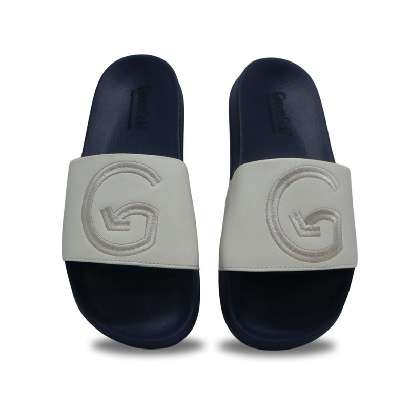 White Slider Men's Casual Slippers | Verified Sustainable Mens Sliders on Brown Living™