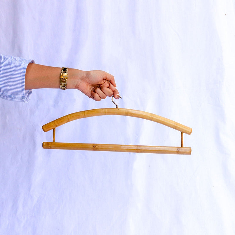 Handmade Straight Line Bamboo Hanger