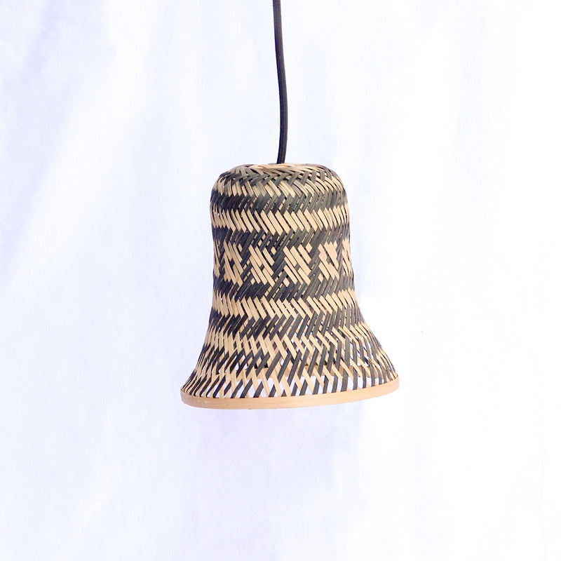 Bamboo Bell Lamp - Set of 2 - Black