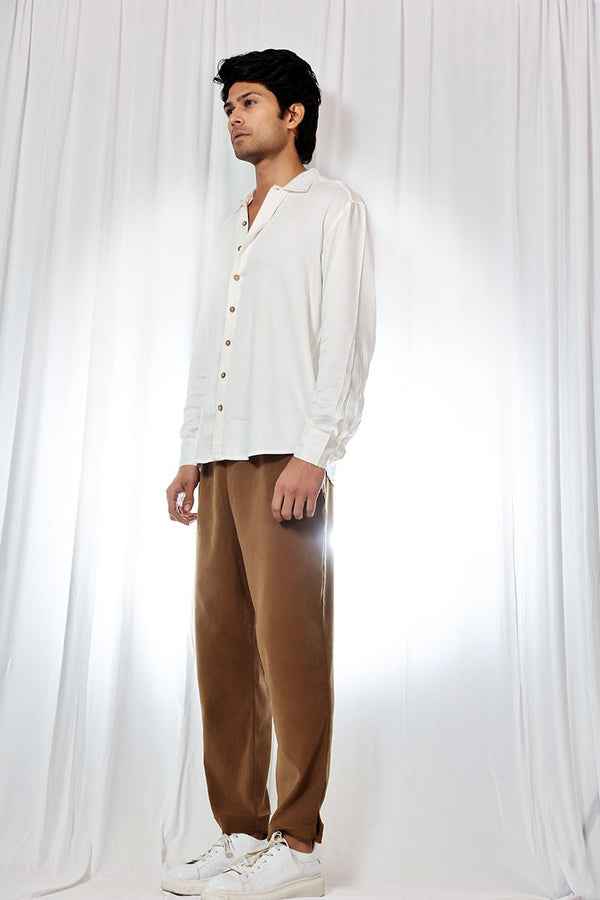 Buy 100% Sugarcane Fabric White Shirt | Shop Verified Sustainable Mens Shirt on Brown Living™