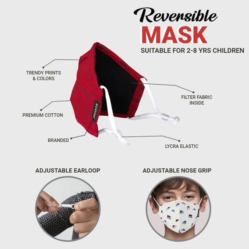 Buy 7 Layer Cotton Mask For Kids - Pack Of 3 (Code: 503) | Shop Verified Sustainable Face Mask on Brown Living™