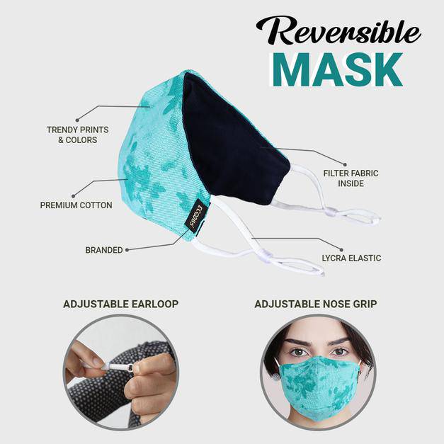 Buy 7 Layer Reversible Cotton Mask - Pack Of 9 | Shop Verified Sustainable Face Mask on Brown Living™