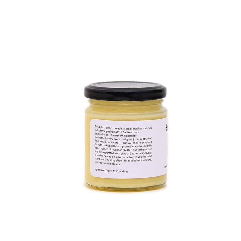 Buy A2 Bilona Ghee - Hand Churned from Curd | 200 ml | Shop Verified Sustainable Ghee on Brown Living™