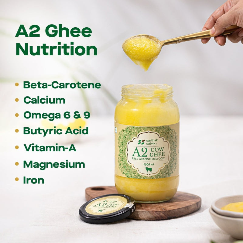 Buy A2 Desi Cow Ghee - 1 Ltr + 1 Ltr | Shop Verified Sustainable Ghee on Brown Living™