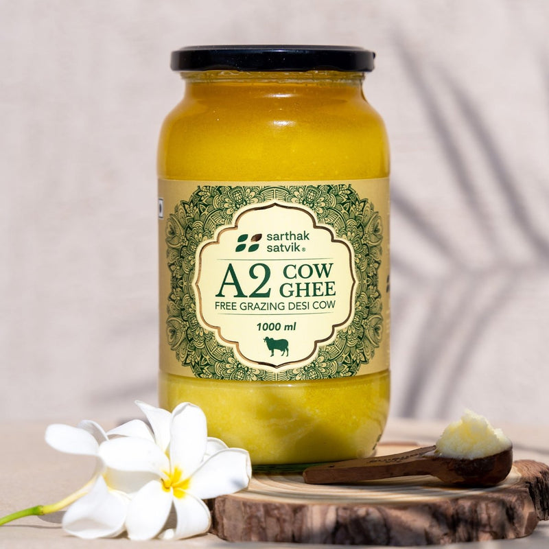 Buy A2 Desi Cow Ghee - 1 Ltr + 1 Ltr | Shop Verified Sustainable Ghee on Brown Living™