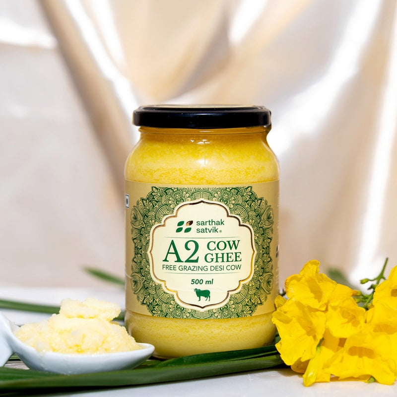 Buy A2 Desi Cow Ghee - 500 ml + 500 ml | Shop Verified Sustainable Ghee on Brown Living™