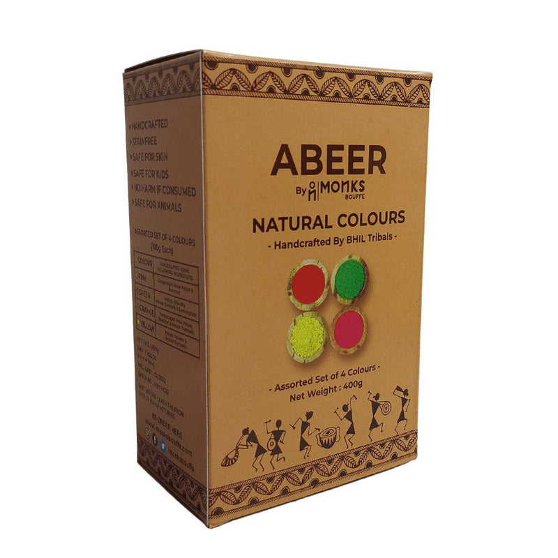 Buy Abeer Natural Holi Colours Handcrafted by BHIL Tribals | Shop Verified Sustainable Religious Items on Brown Living™