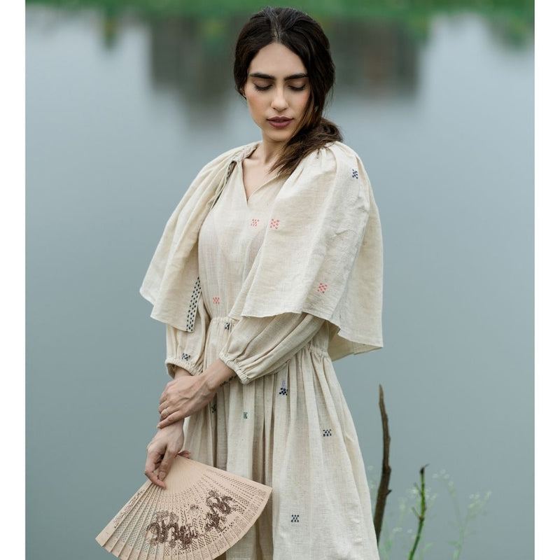 Buy Advaita Dress - Off White | Shop Verified Sustainable Womens Dress on Brown Living™