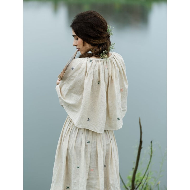 Buy Advaita Dress - Off White | Shop Verified Sustainable Womens Dress on Brown Living™