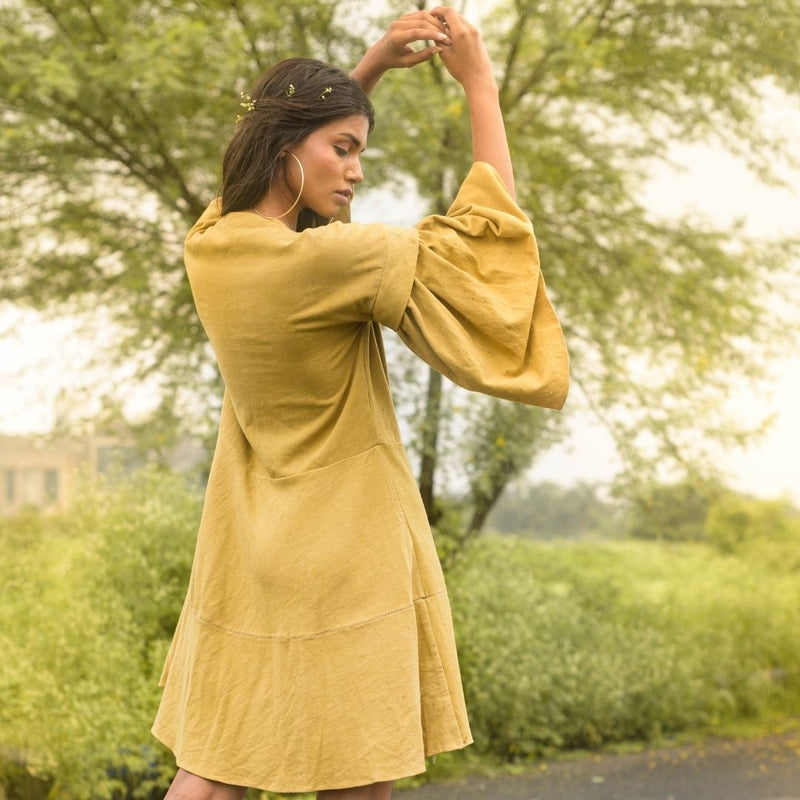 Buy Agastya Dress - Green | Shop Verified Sustainable Womens Dress on Brown Living™