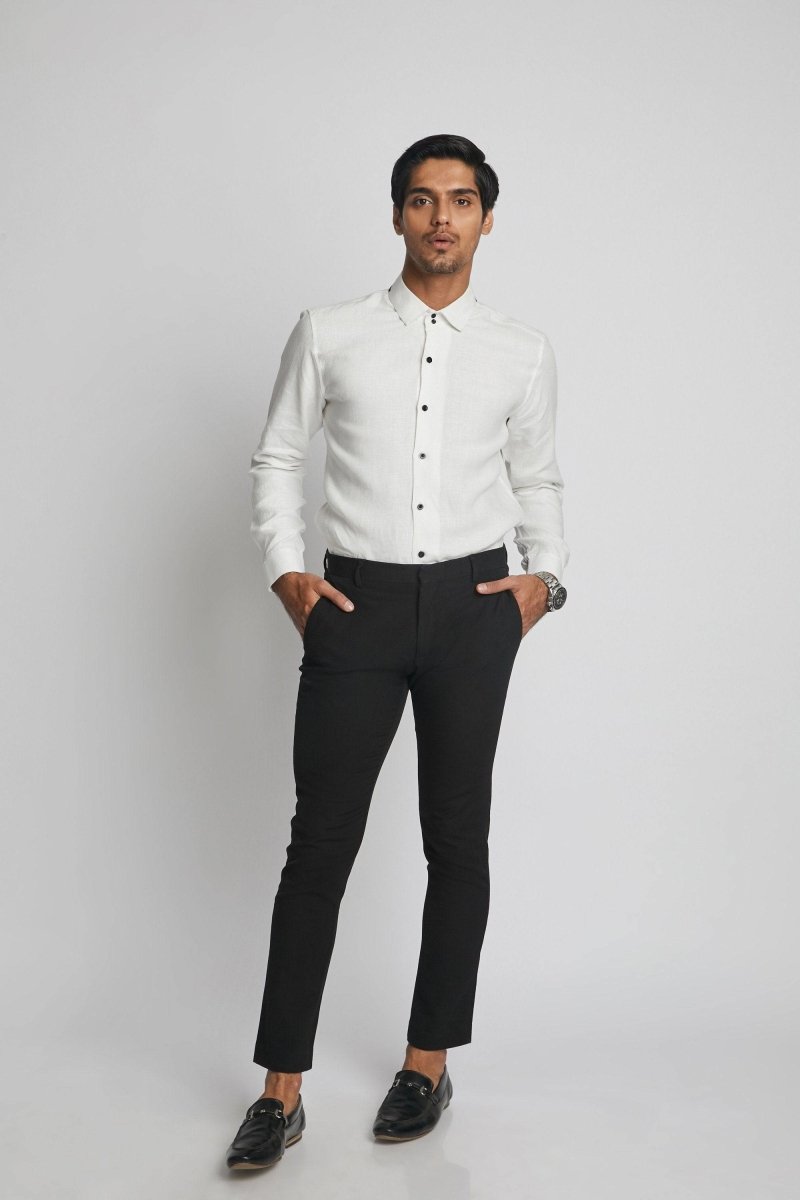 Buy Aglow High Collar Shirt White | Shop Verified Sustainable Mens Shirt on Brown Living™