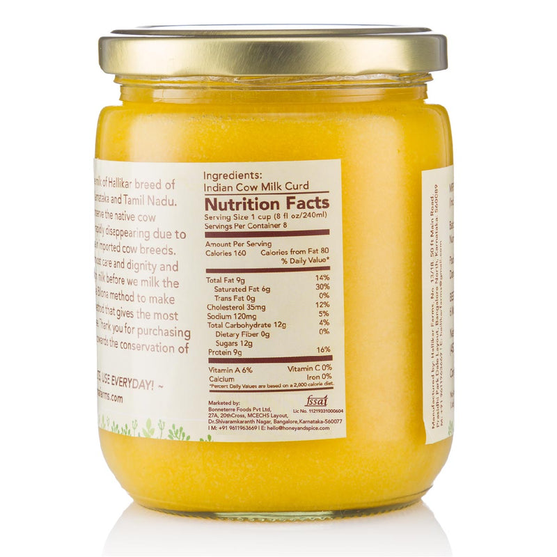 Agna A2 Desi Gir Cowghee- 250G | Verified Sustainable Ghee on Brown Living™