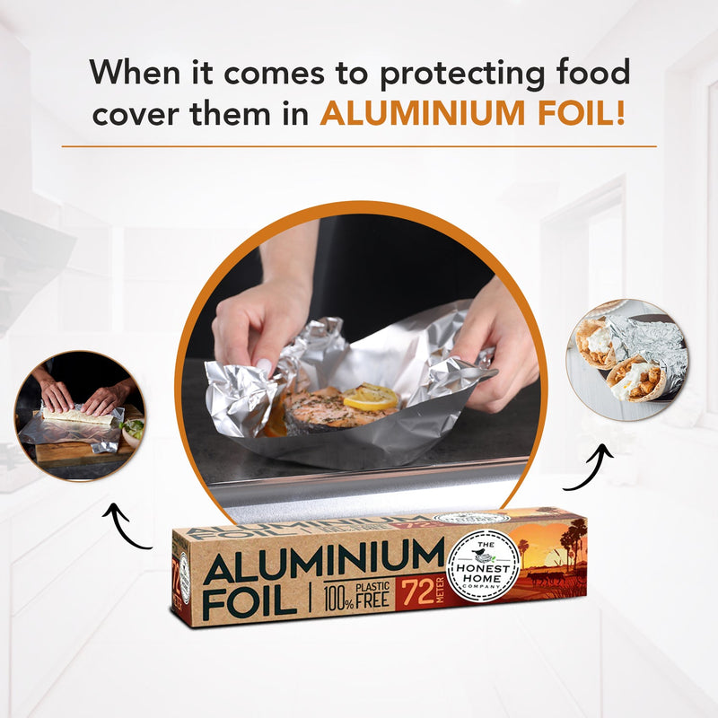 Aluminum Foil Food Wrap- 72 Meters | Premium Quality | Verified Sustainable Cooking & Baking Supplies on Brown Living™