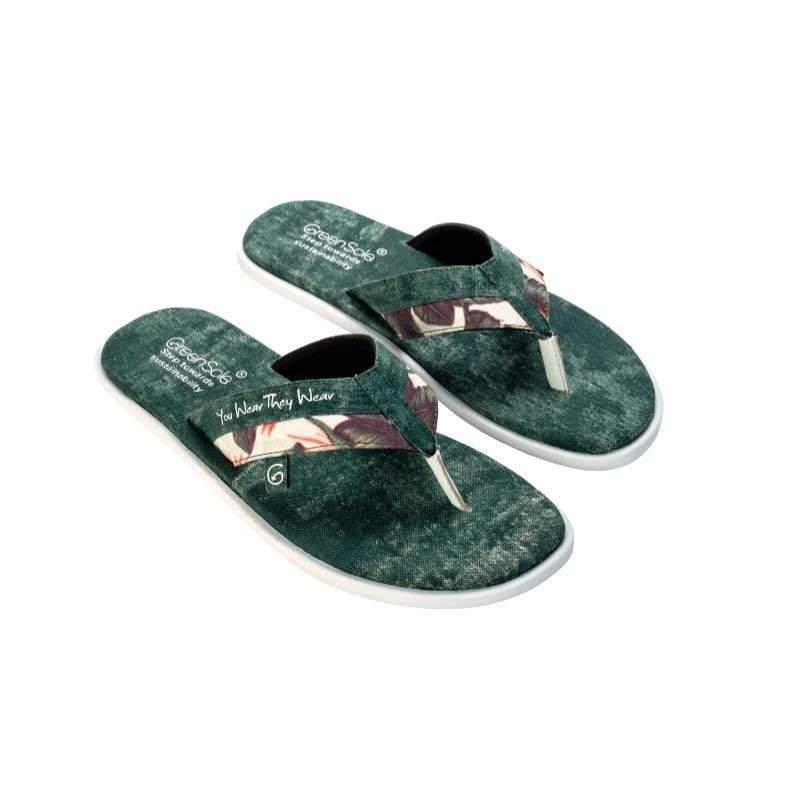 Buy Amaron Green Sustainable and Vegan Flip Flops | Shop Verified Sustainable Mens Flip Flops on Brown Living™