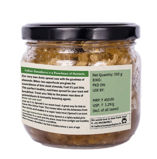 Amla Spread With Almonds- 350G | Verified Sustainable Jams & Spreads on Brown Living™